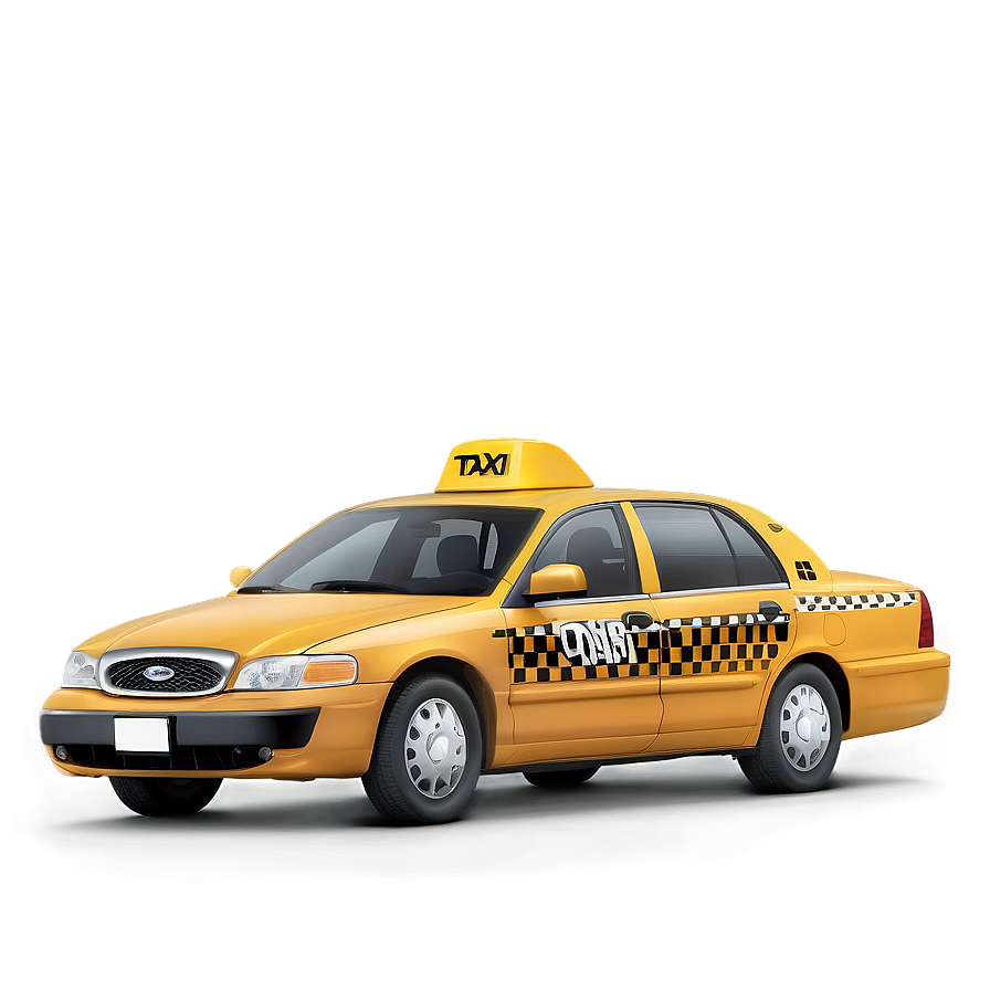 Modern Taxi Car Png Xye PNG Image