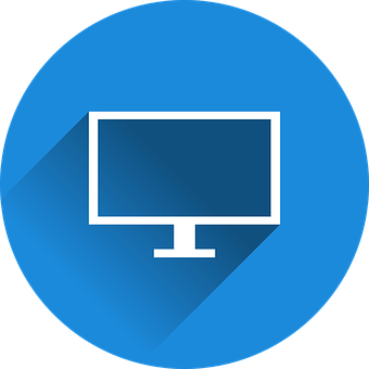 Modern Television Icon Graphic PNG Image