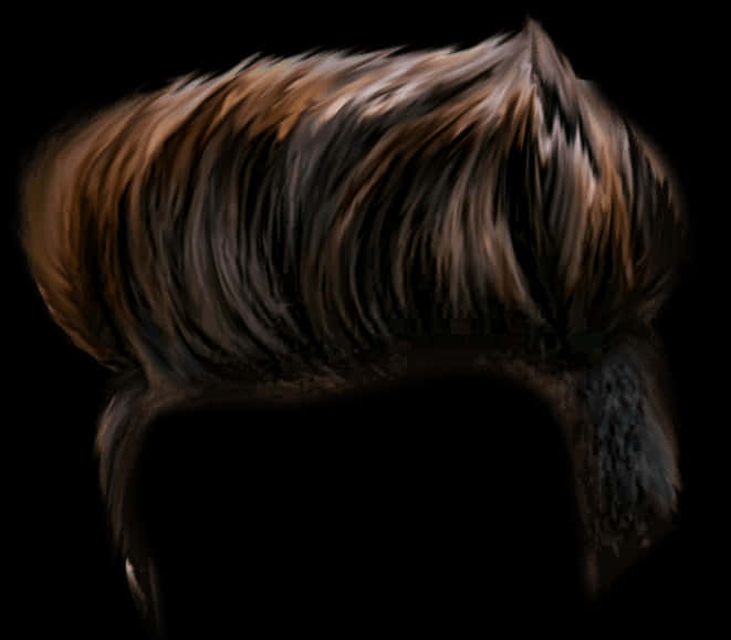 Modern Textured Quiff Hairstyle PNG Image