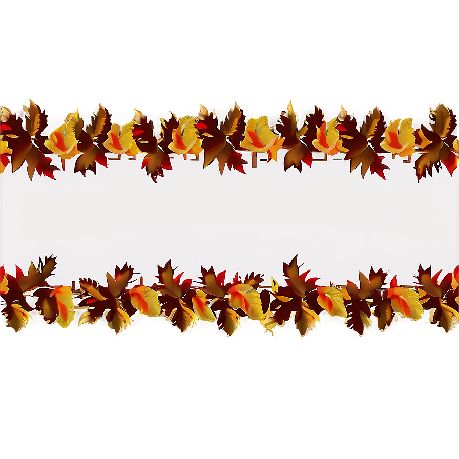 Modern Thanksgiving Border Png 06202024 PNG Image