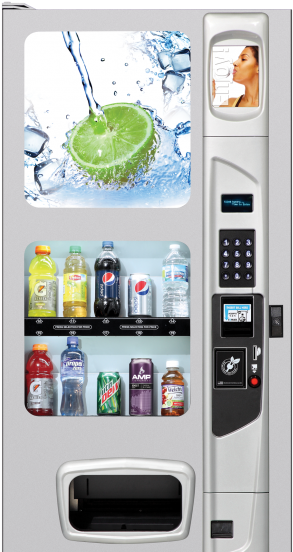 Modern Vending Machine Display PNG Image