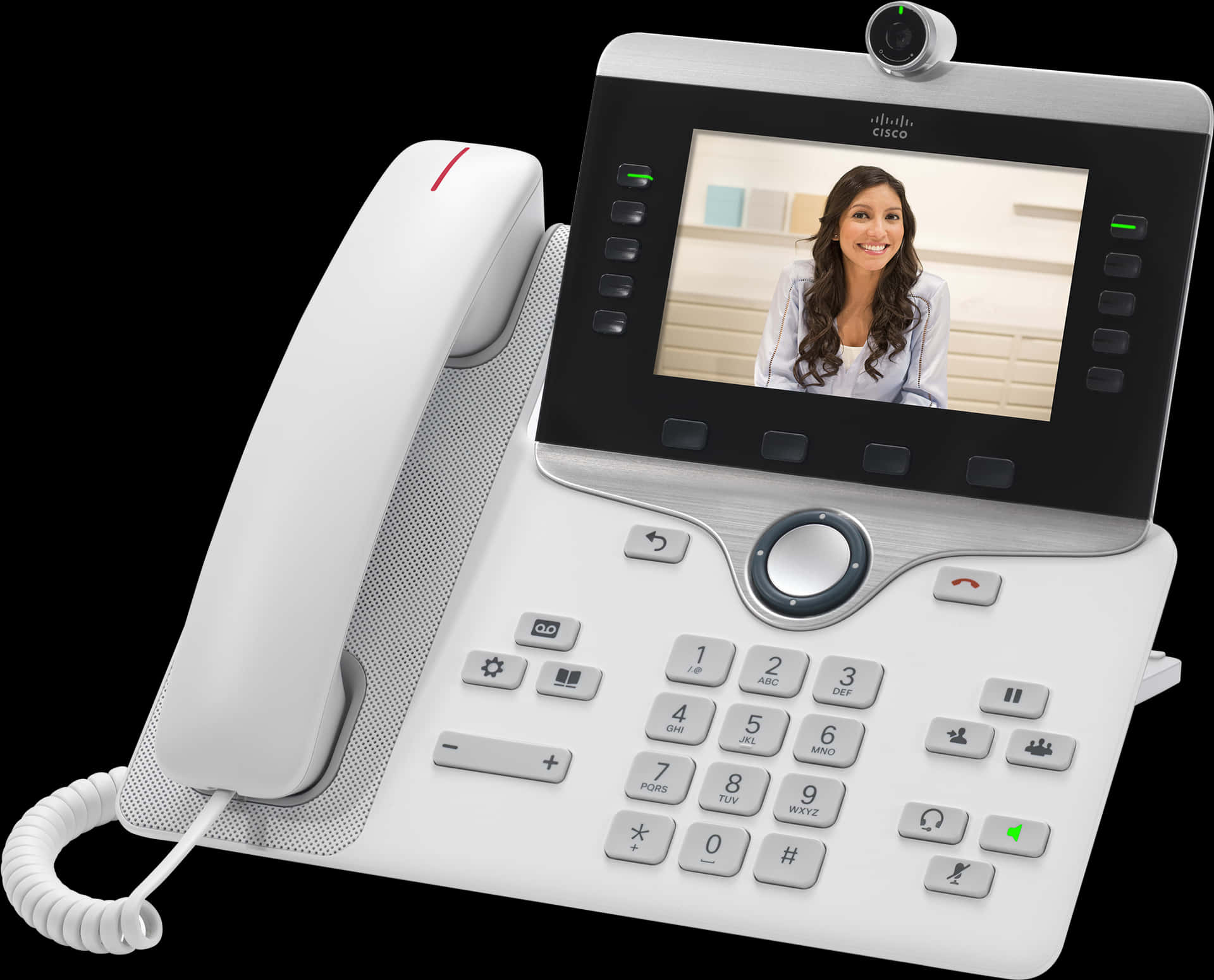 Modern Video Conference Phone PNG Image