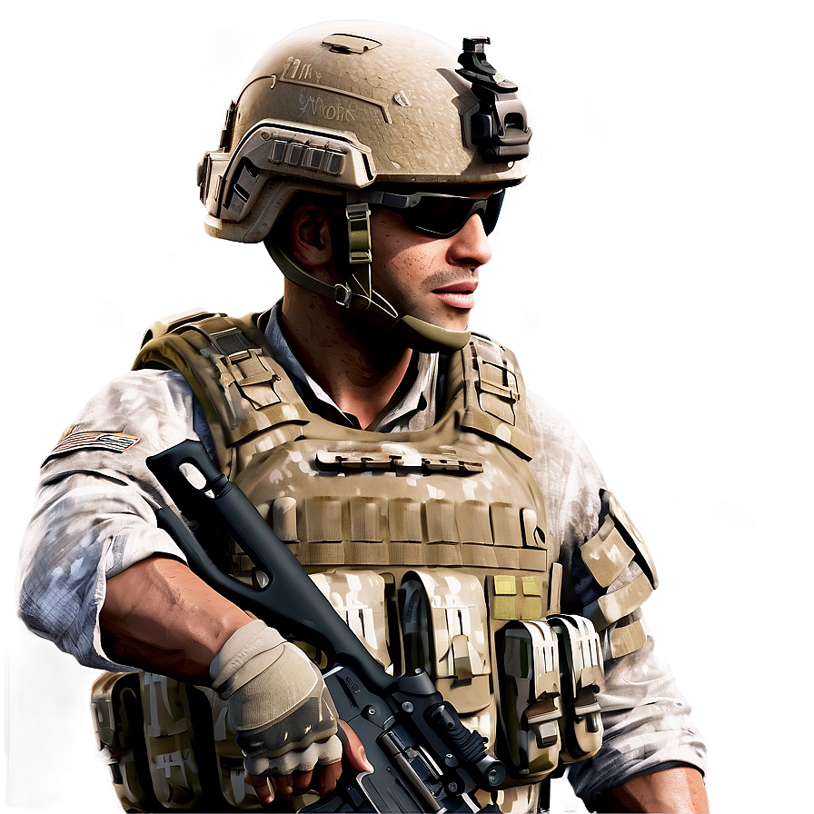 Modern Warfare Soldier Png Atl52 PNG Image