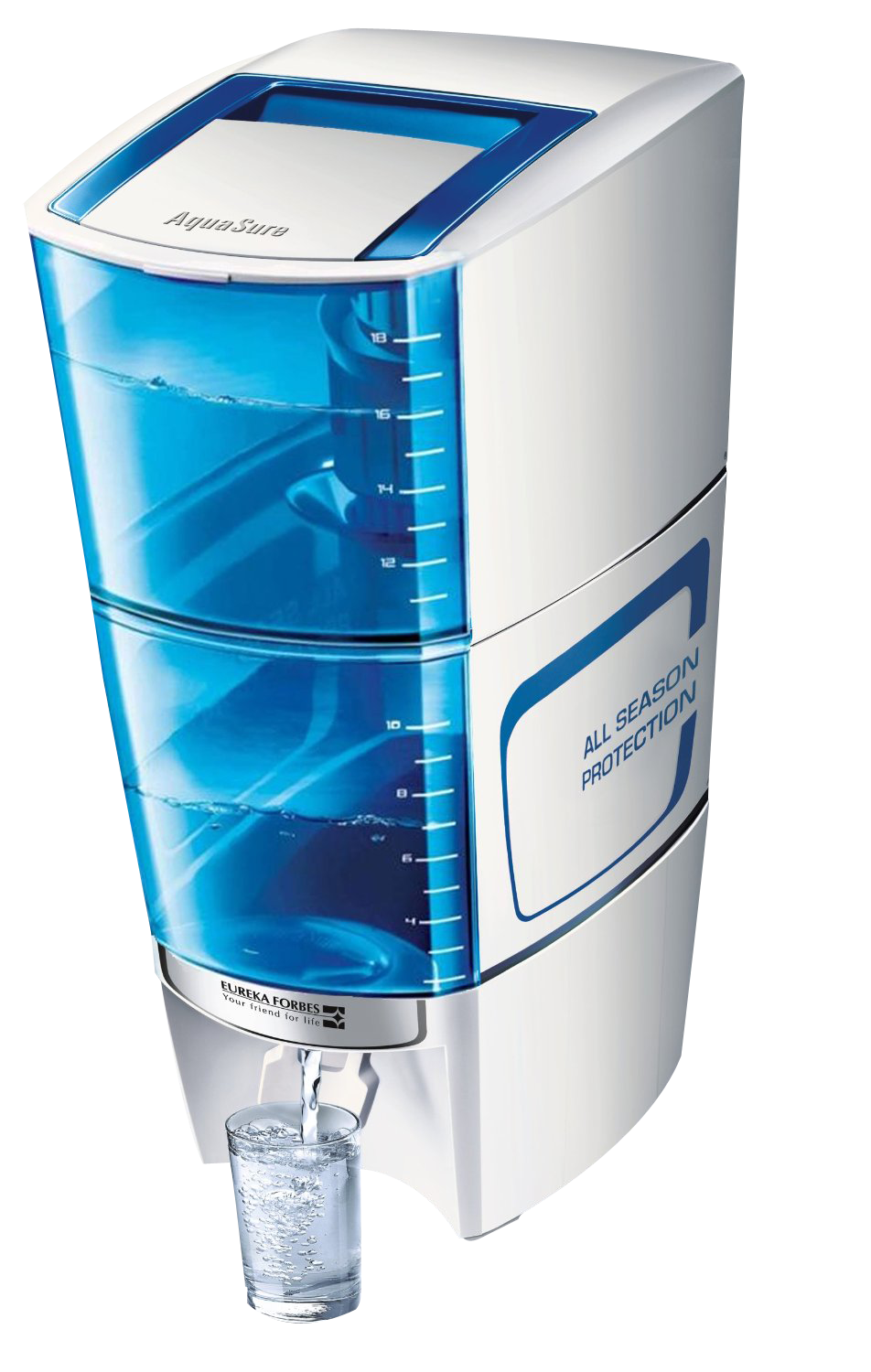 Modern Water Purifier Dispensing Clean Water PNG Image