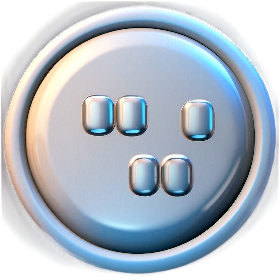 Modern White Button Picture Png Igv96 PNG Image