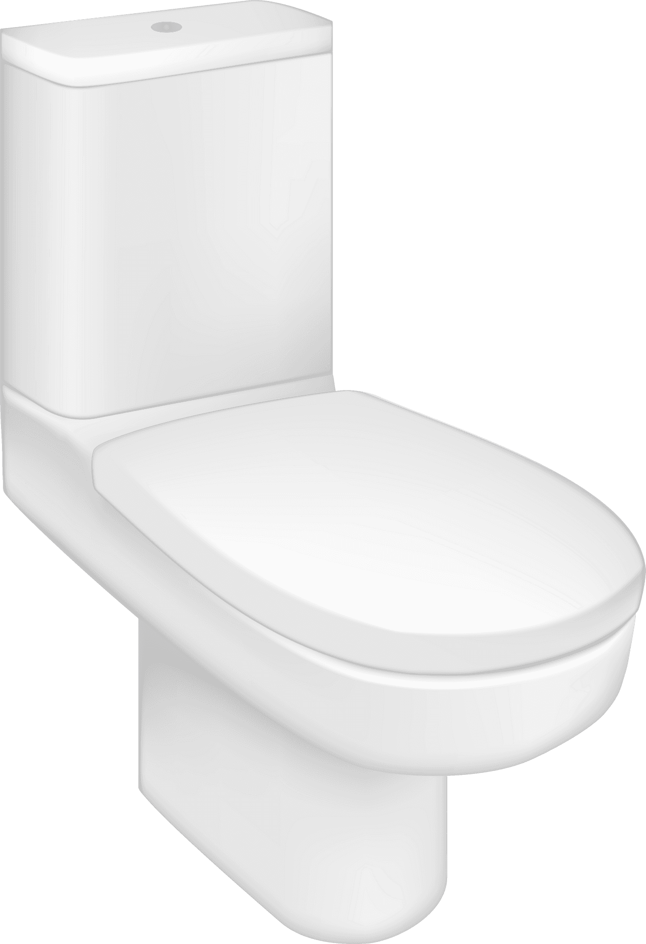 Modern White Ceramic Toilet PNG Image