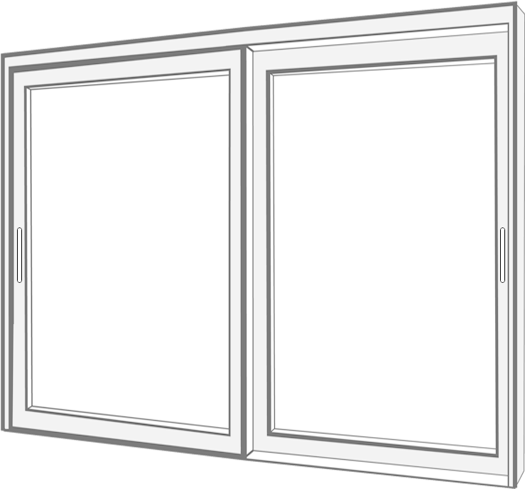 Modern White Double Door Design PNG Image