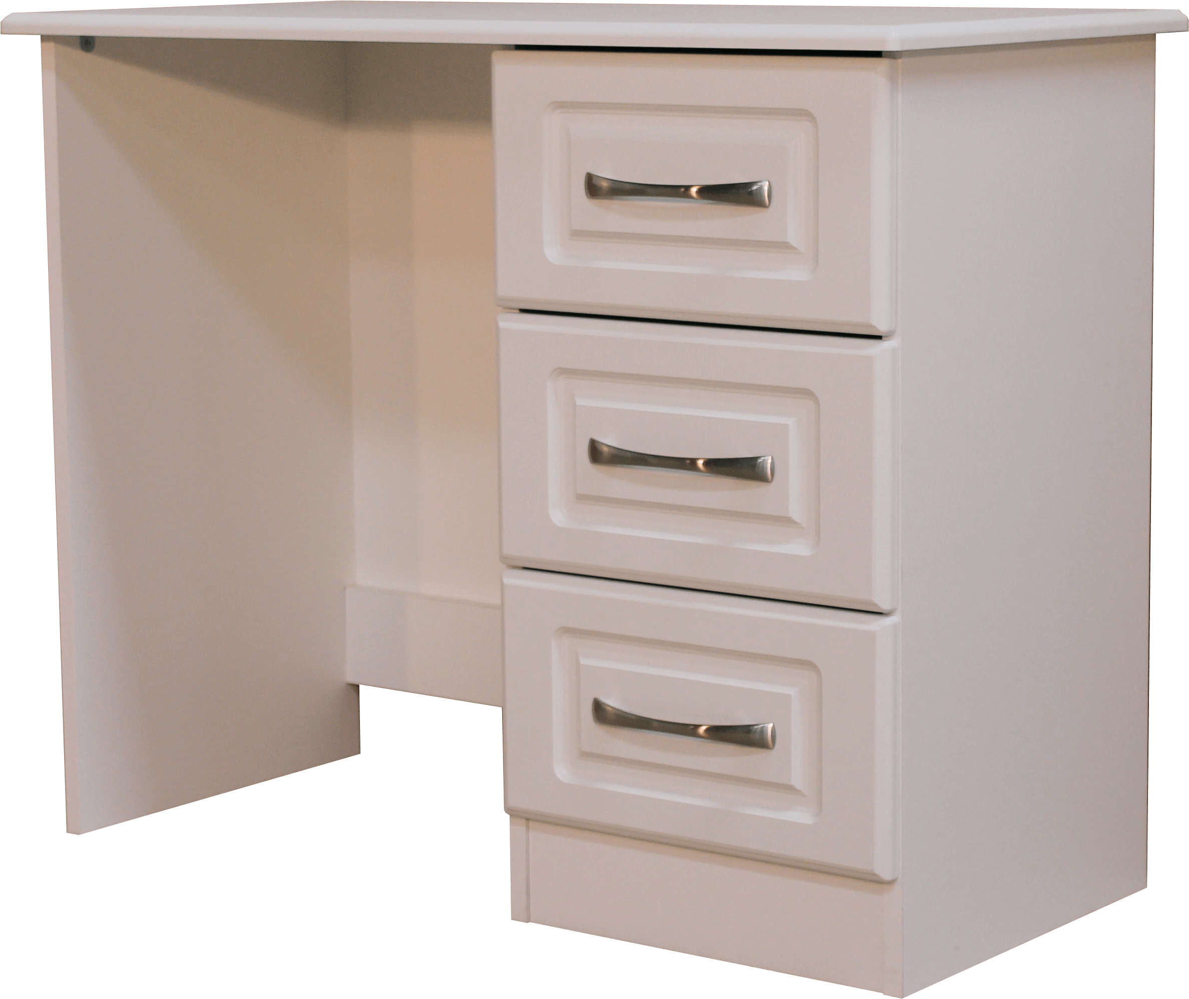 Modern White Dressing Table Drawer Unit PNG Image