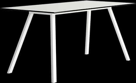 Modern White Table Design PNG Image