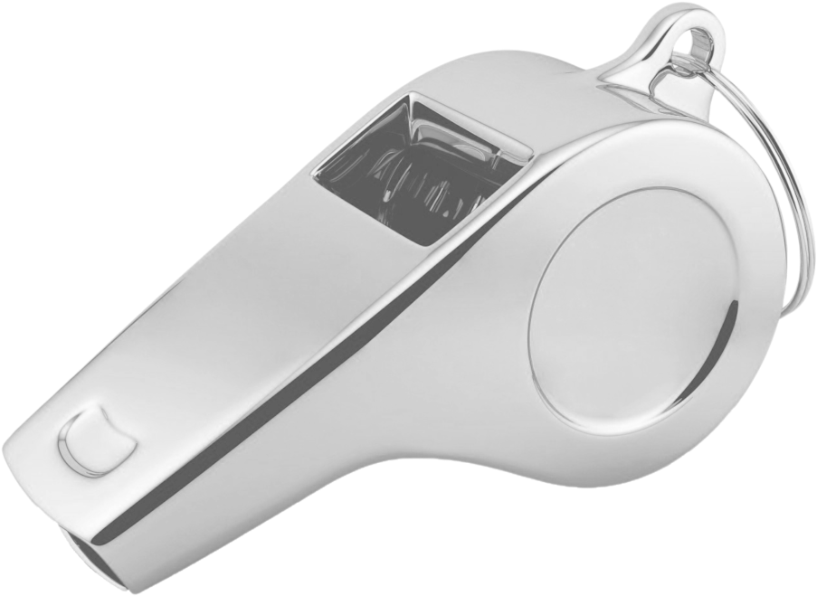 Modern White Whistle PNG Image