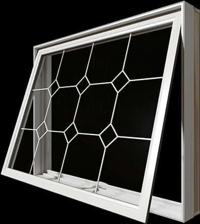 Modern Window Geometric Design PNG Image