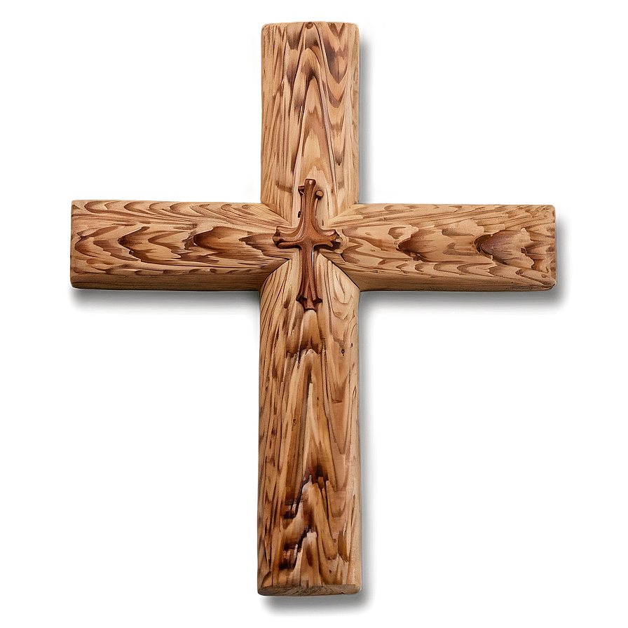 Modern Wooden Cross Png 05252024 PNG Image