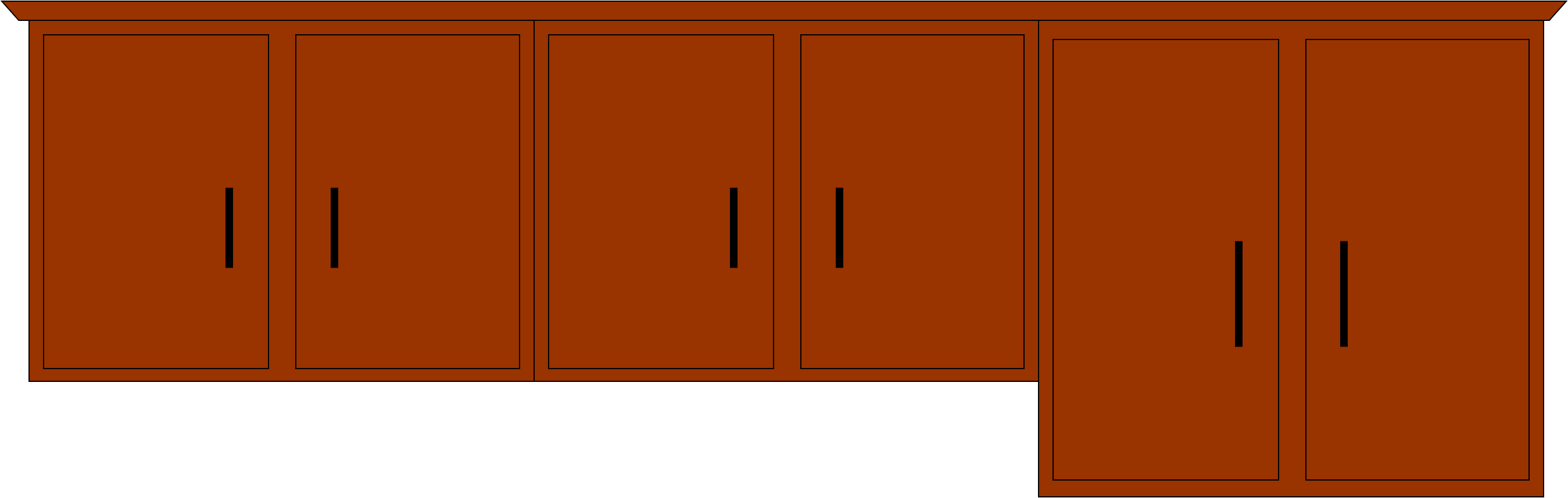 Modern Wooden Cupboard Design PNG Image