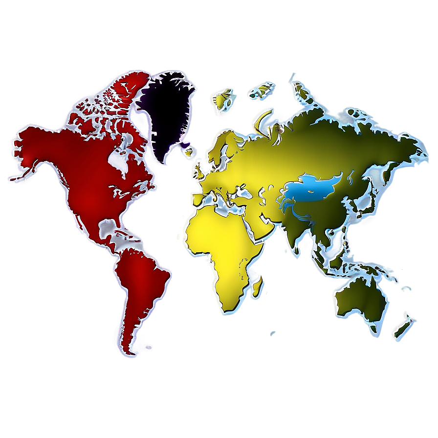 Modern World Map Png Xtv PNG Image