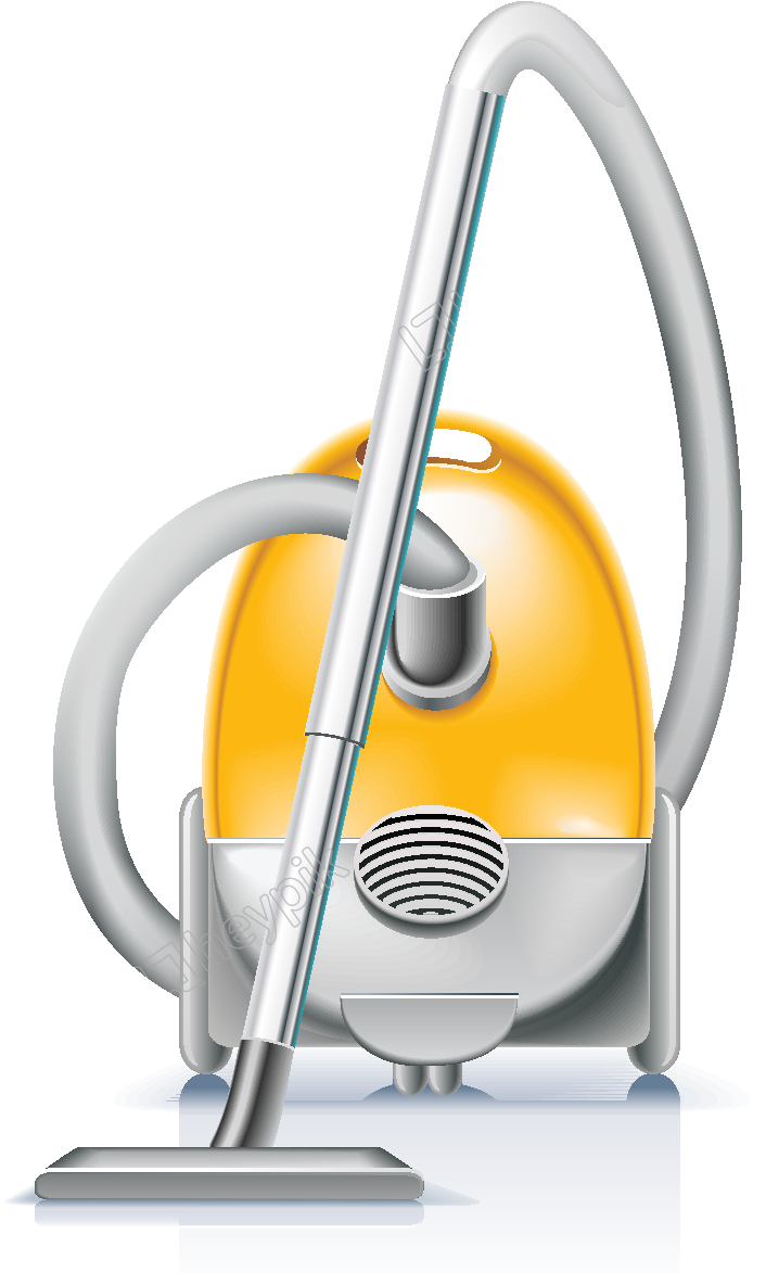 Modern Yellow Vacuum Cleaner PNG Image