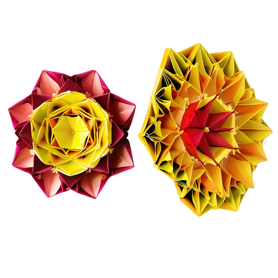 Modular Origami Flower Png 06282024 PNG Image