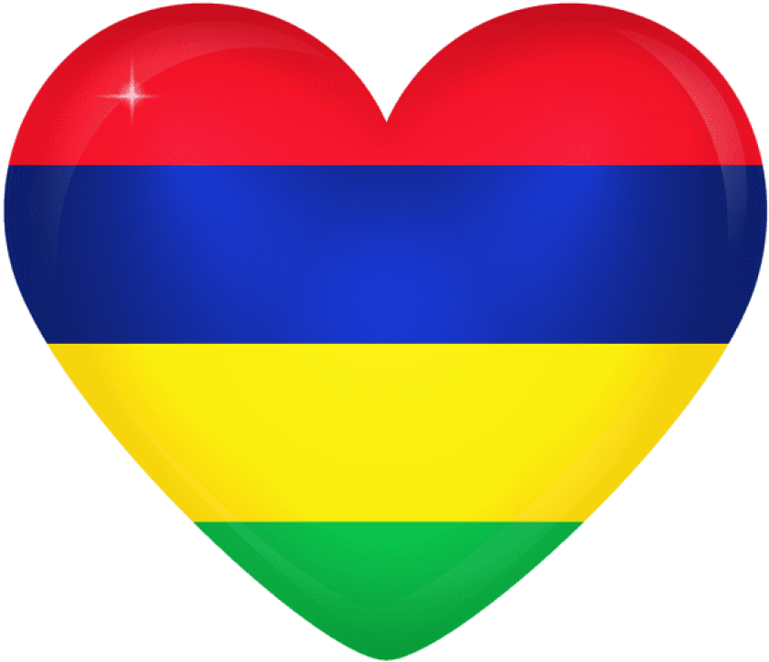 Moldova Flag Heart Shaped PNG Image