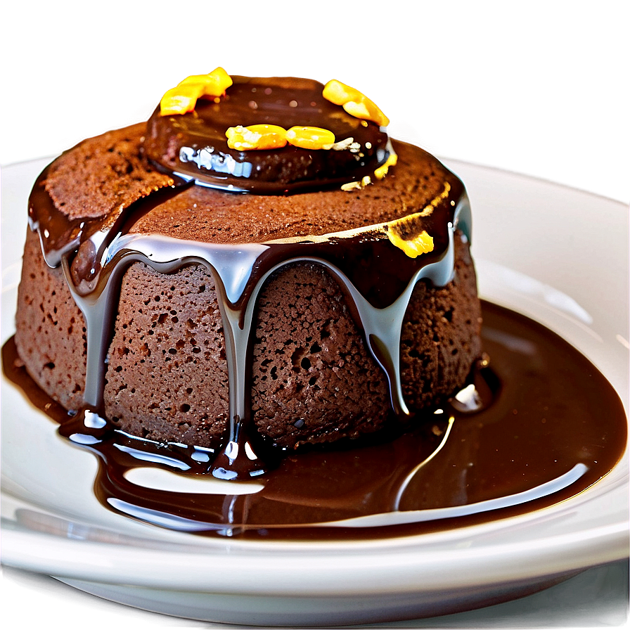 Molten Chocolate Cake Png Sqw PNG Image