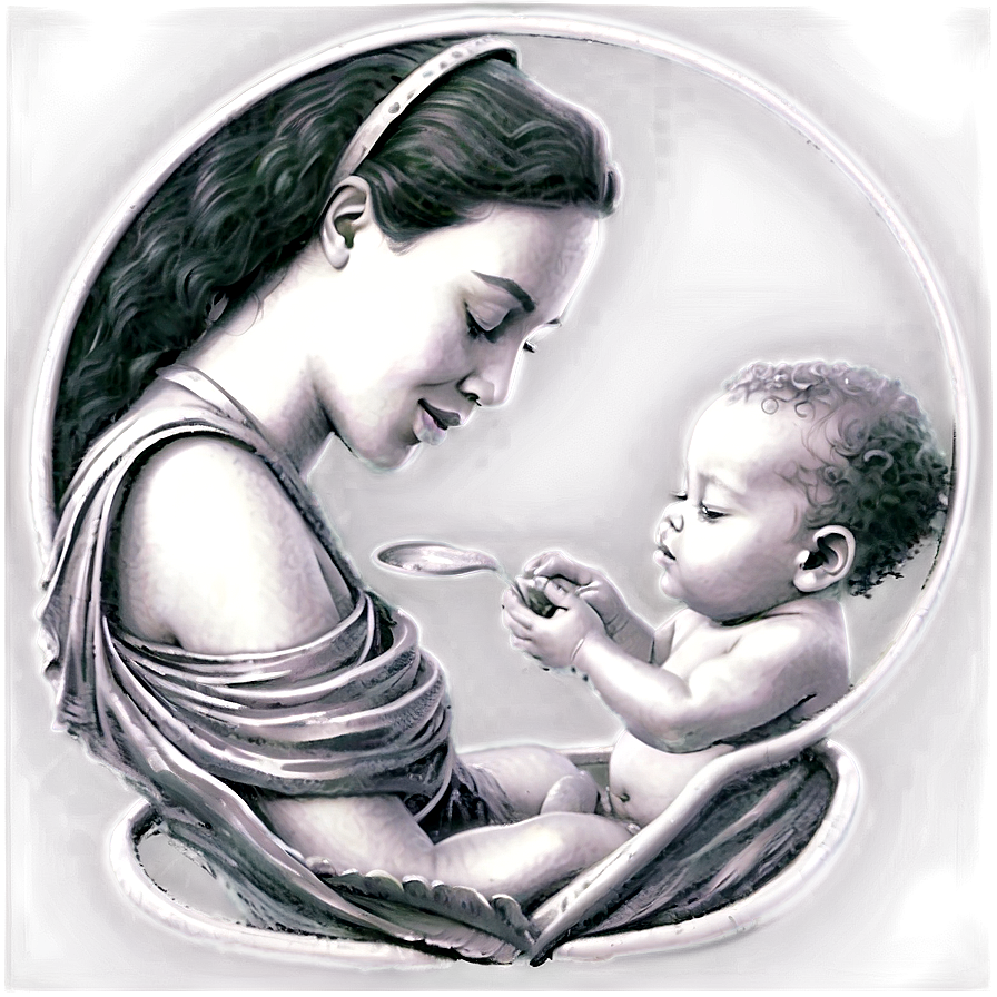 Mom And Baby Feeding Png Why PNG Image