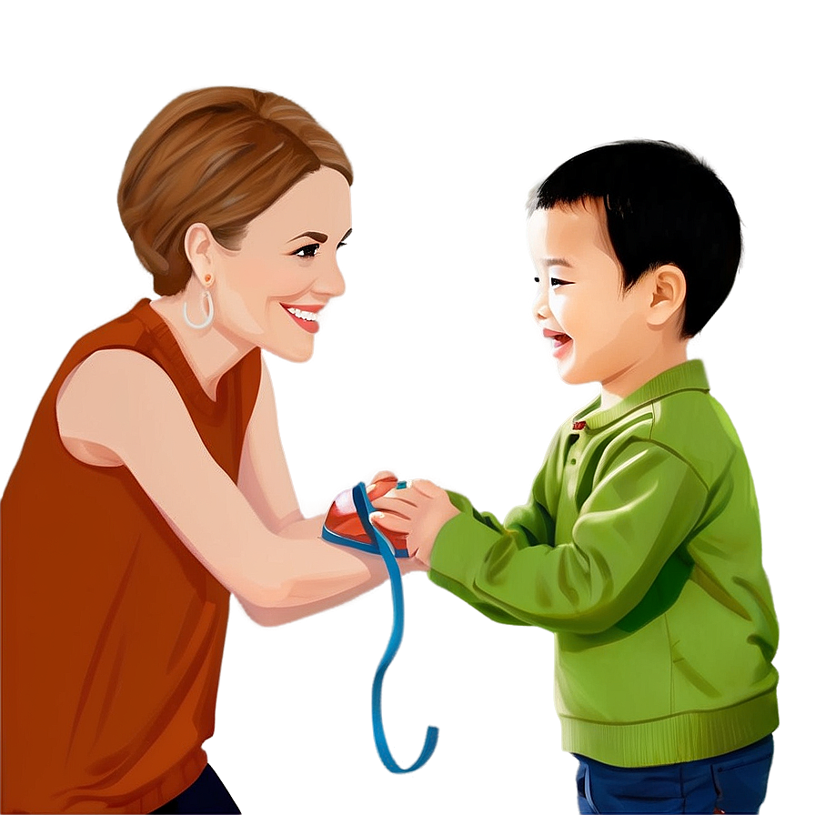 Mom And Toddler Playing Png Xjn PNG Image