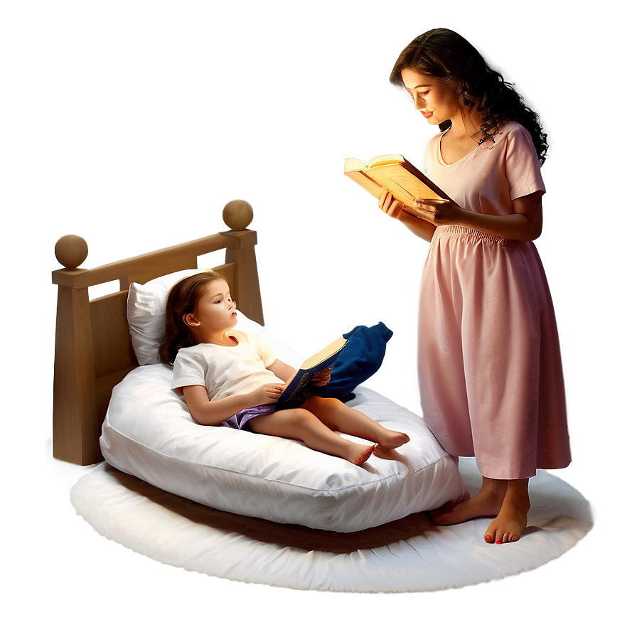 Mom Bedtime Story Png 05232024 PNG Image