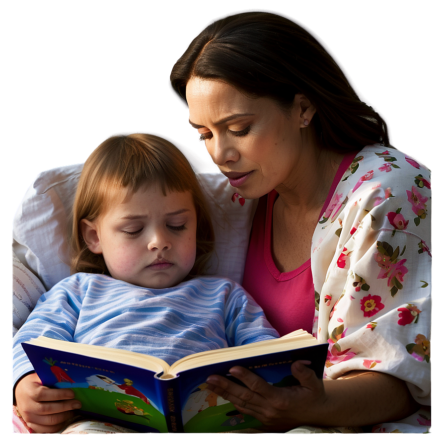 Mom Bedtime Story Png Jnt PNG Image