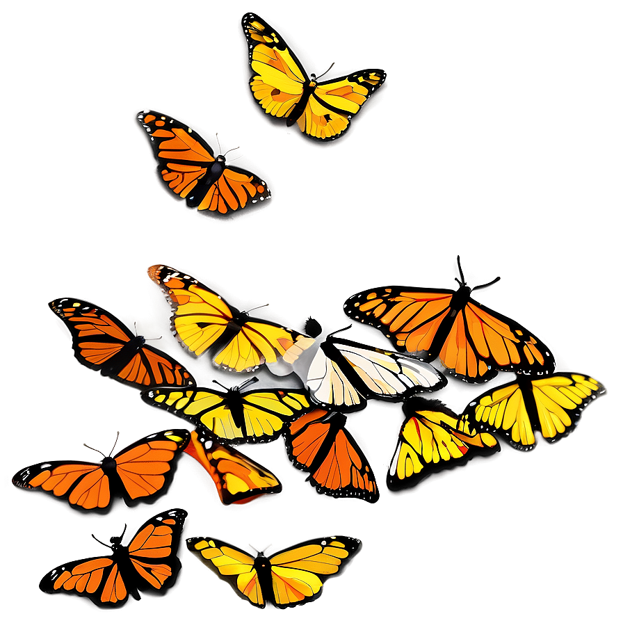 Monarch Butterfly Migration Png 06112024 PNG Image