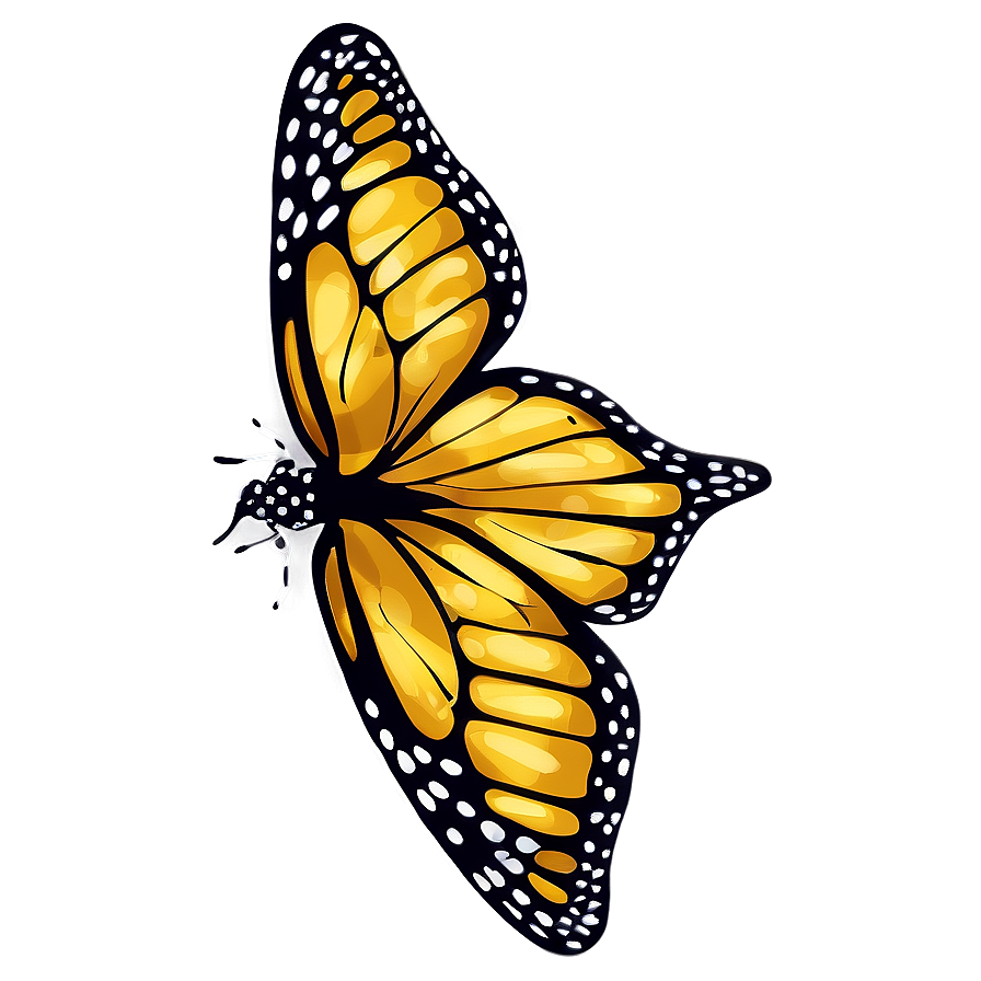 Monarch Butterfly Outline Png Lym57 PNG Image