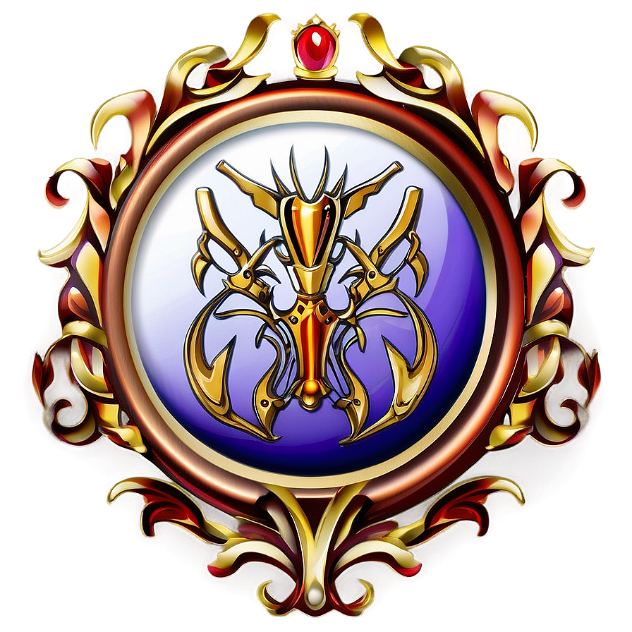 Monarch Crest Emblem Png Ruf45 PNG Image