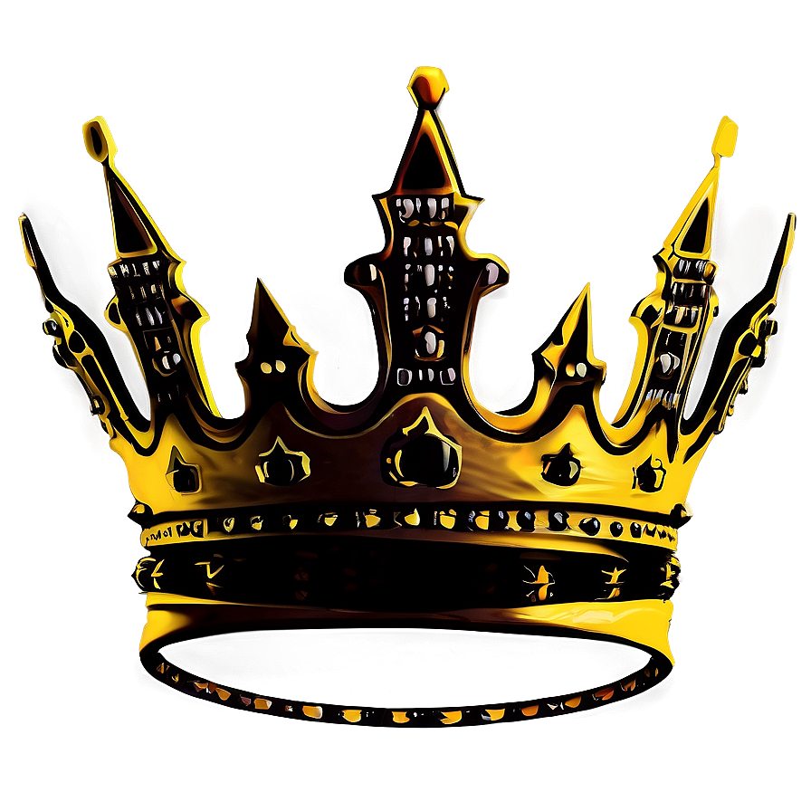 Monarch Crown Silhouette Png 06292024 PNG Image