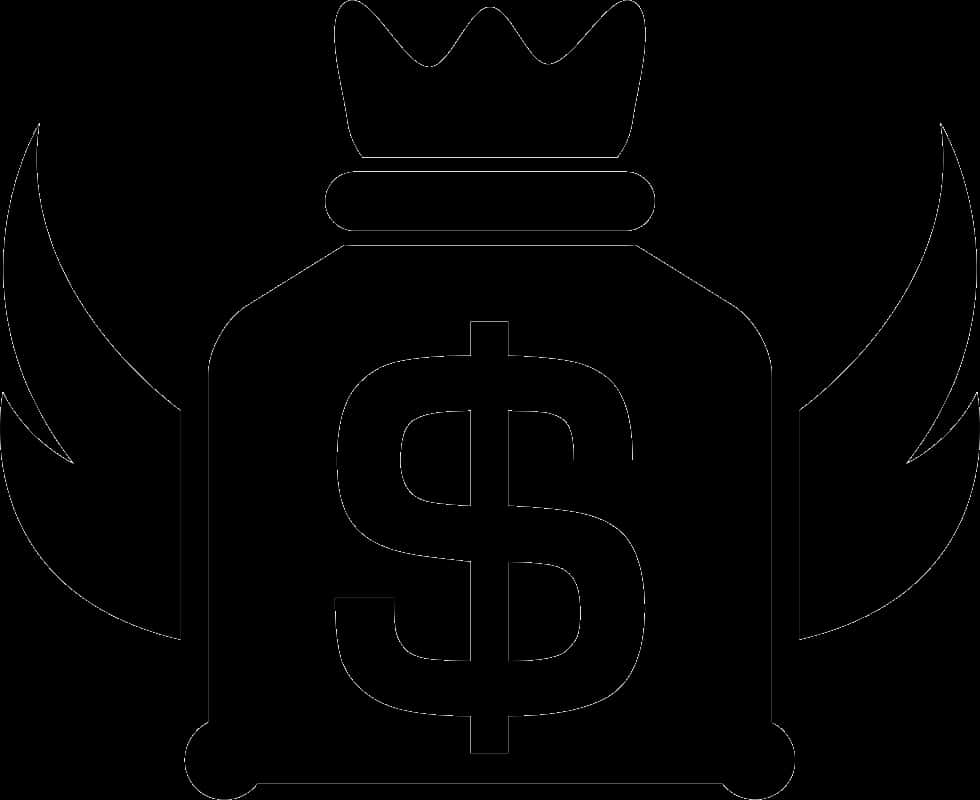 Money Bag With Wings Icon PNG Image