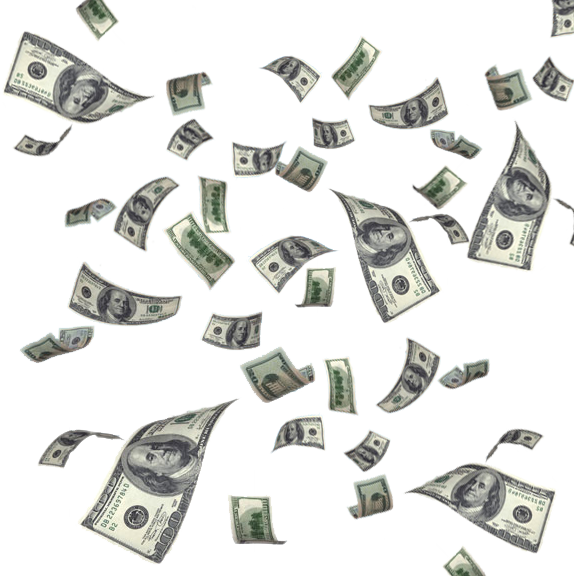 Money Rain Pattern PNG Image