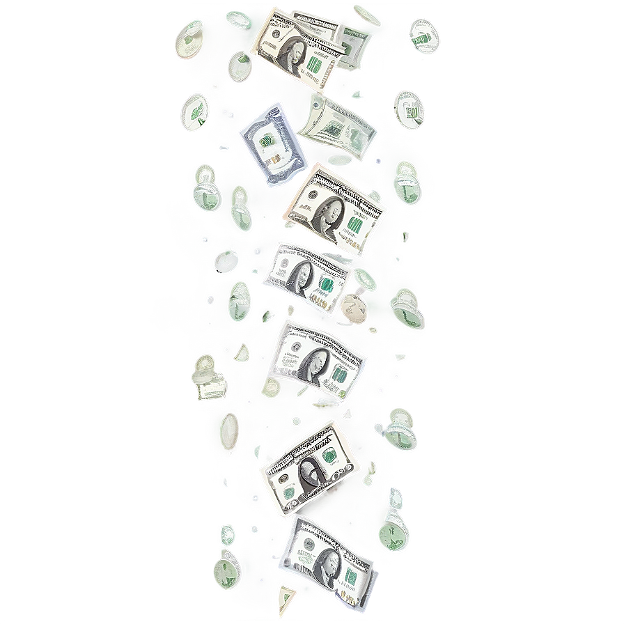 Money Rainfall Png Mog PNG Image