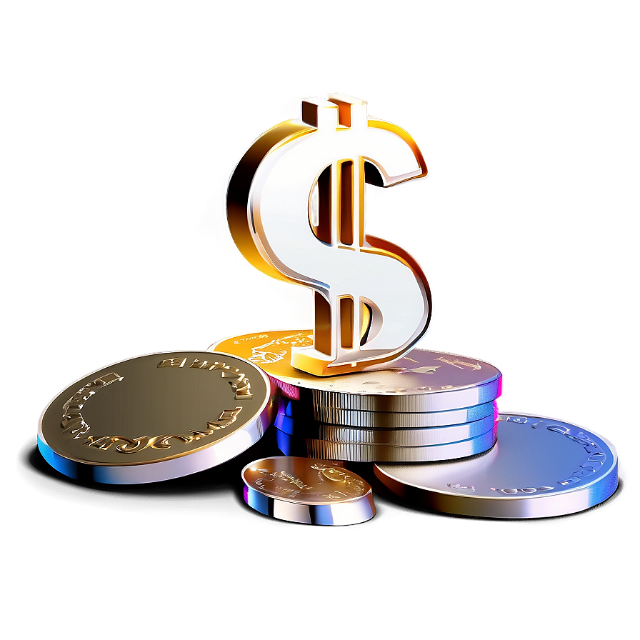 Money Sign And Coins Png Fab52 PNG Image