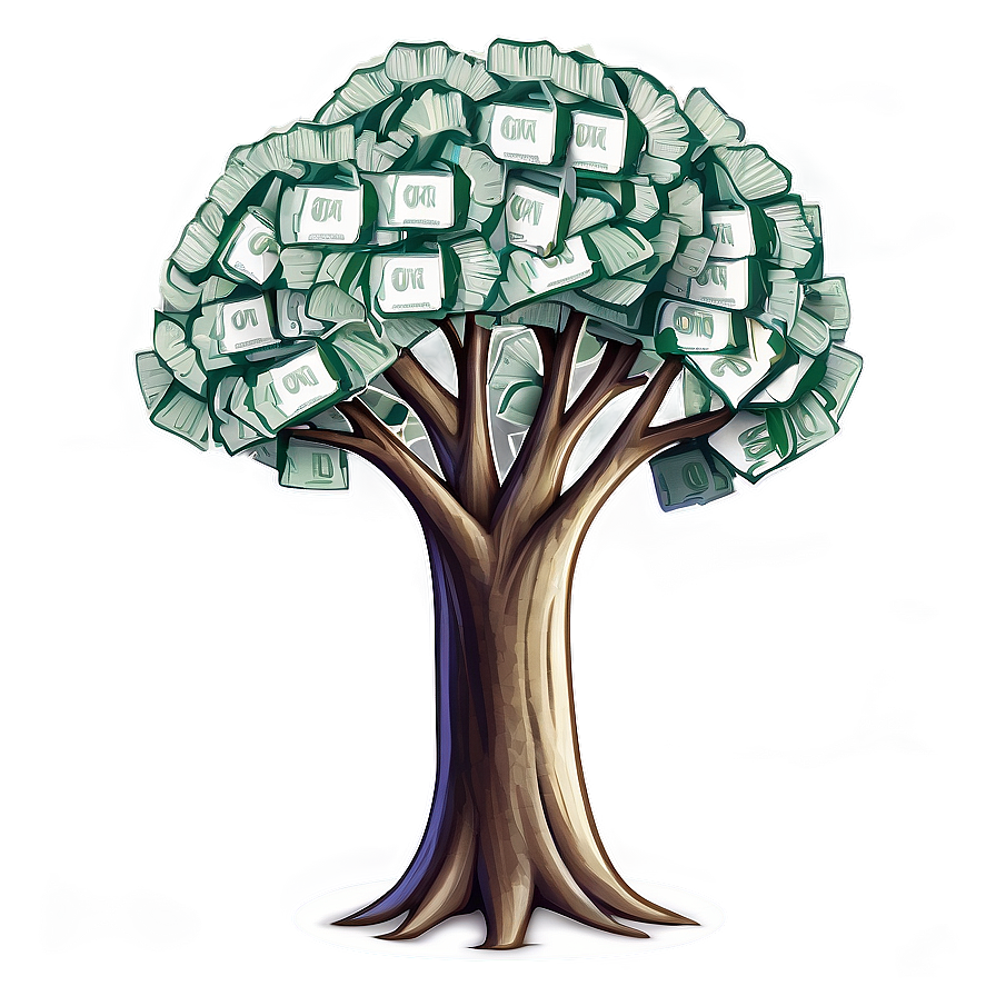 Money Tree Sketch Png Oyc90 PNG Image