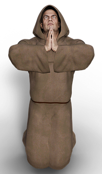 Monk_in_ Contemplation.jpg PNG Image