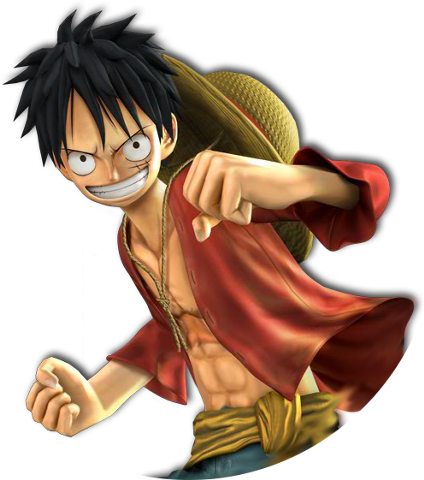 Monkey D Luffy Action Pose PNG Image