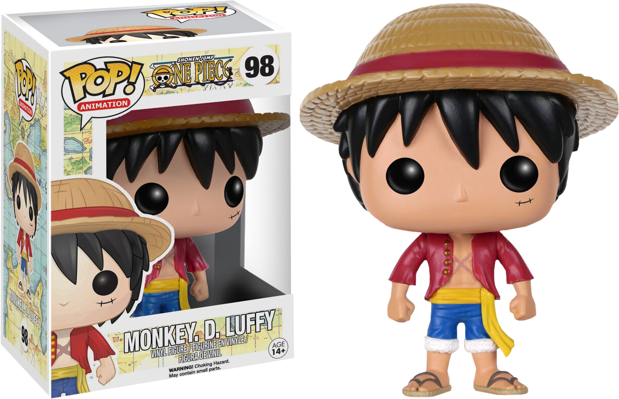 Monkey D Luffy Funko Pop Figure One Piece PNG Image