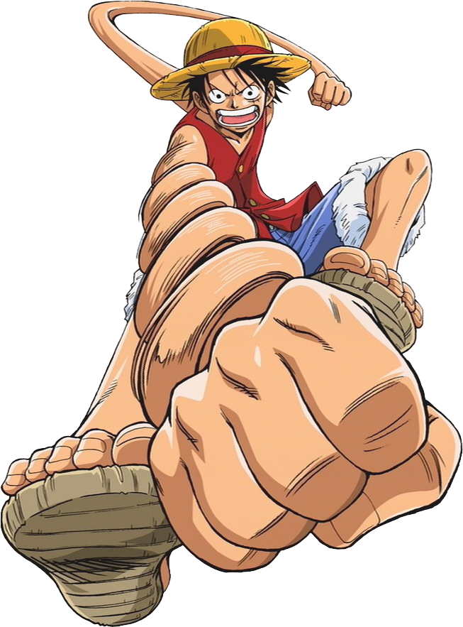 Monkey D Luffy Gum Gum Punch PNG Image