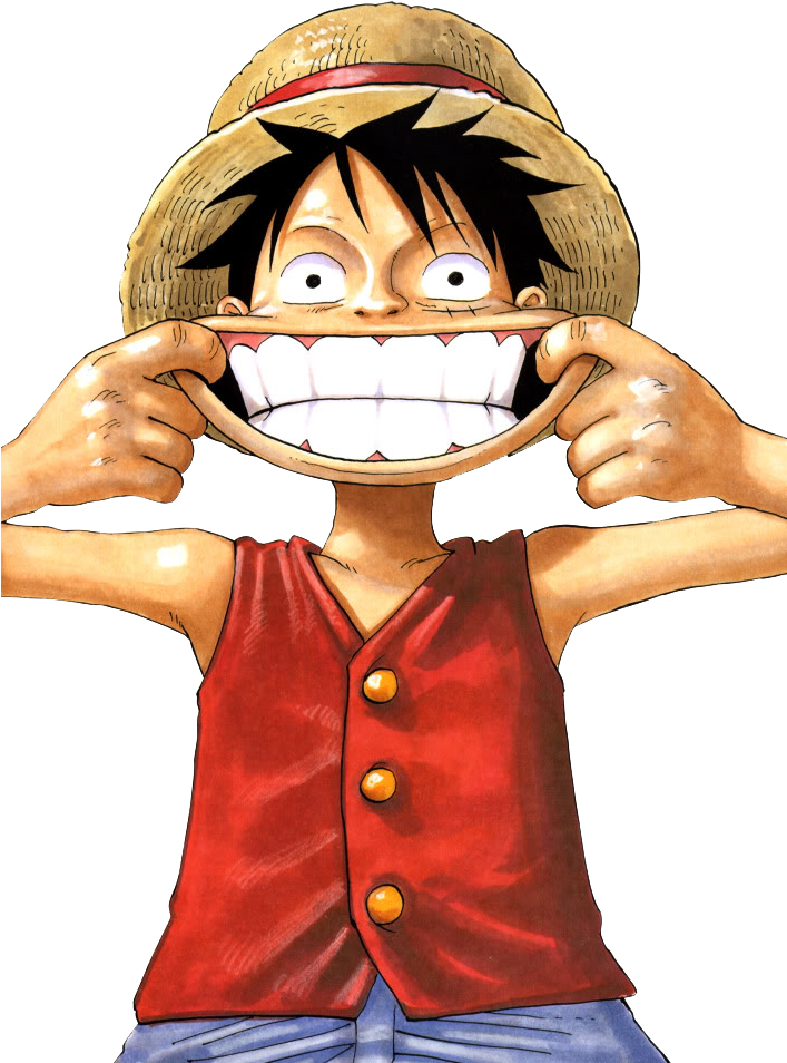 Monkey D Luffy Iconic Pose PNG Image