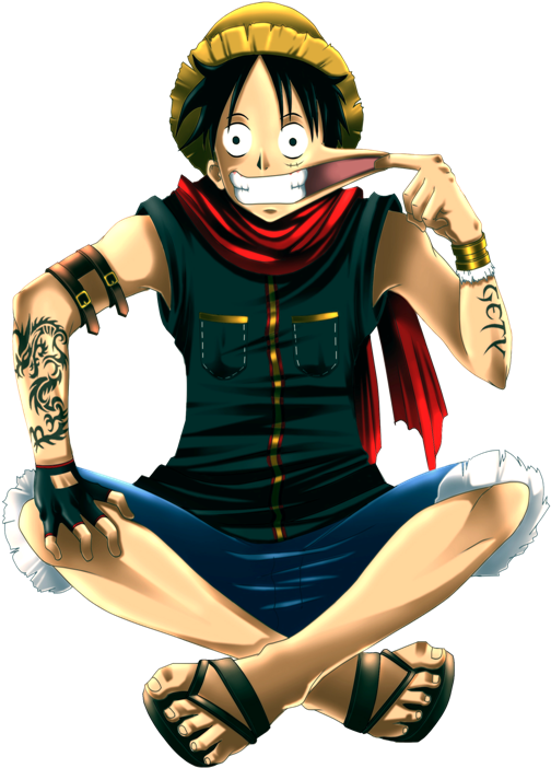 Monkey D Luffy One Piece Character PNG Image