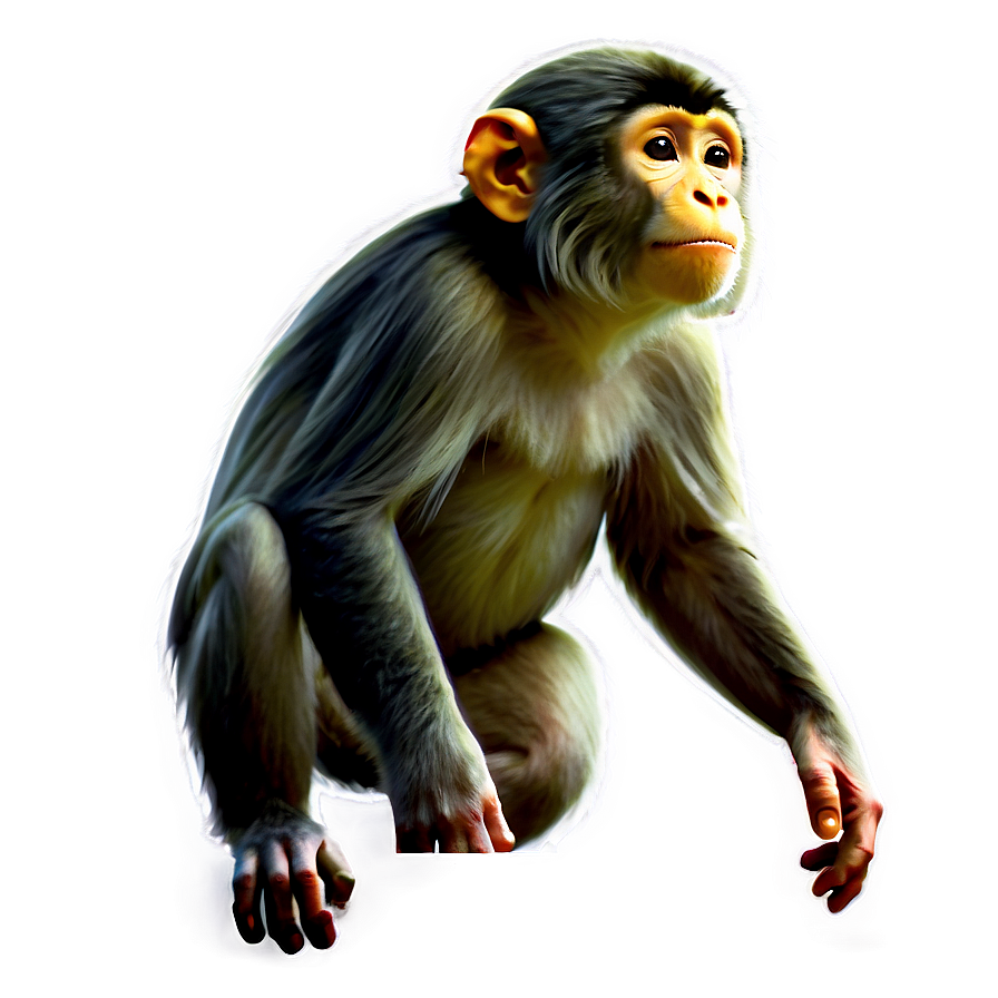 Monkey Illustration Png Rhj87 PNG Image