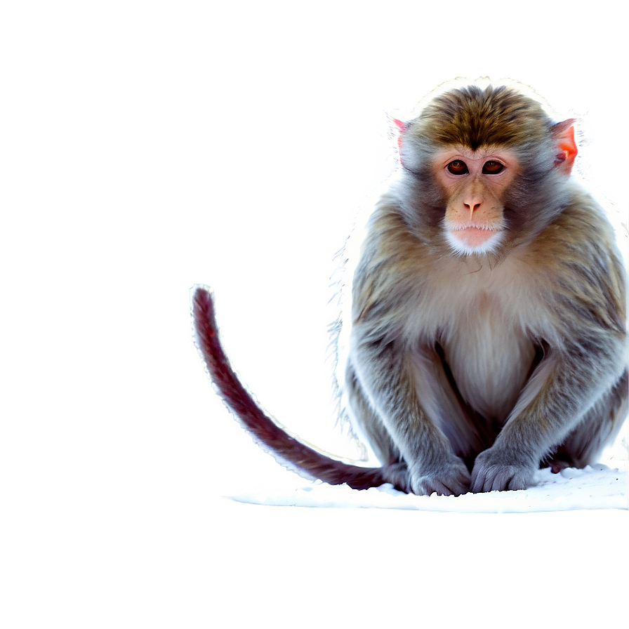 Monkey In Snow Png 36 PNG Image