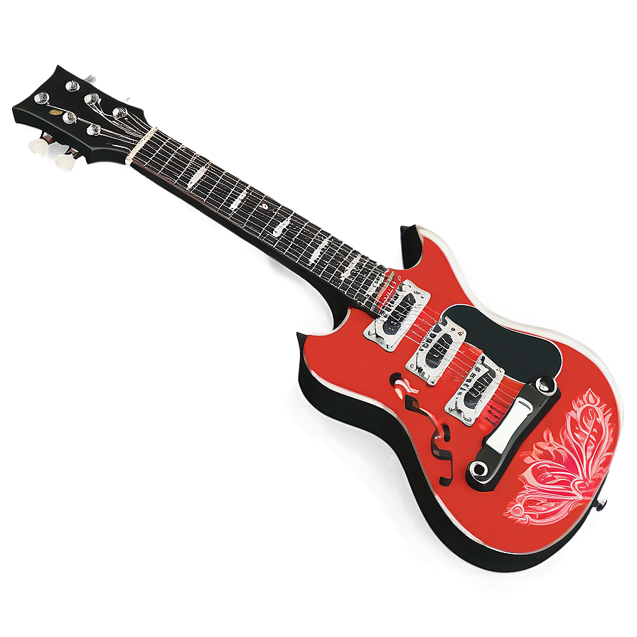 Mono Guitar Illustration Png 11 PNG Image