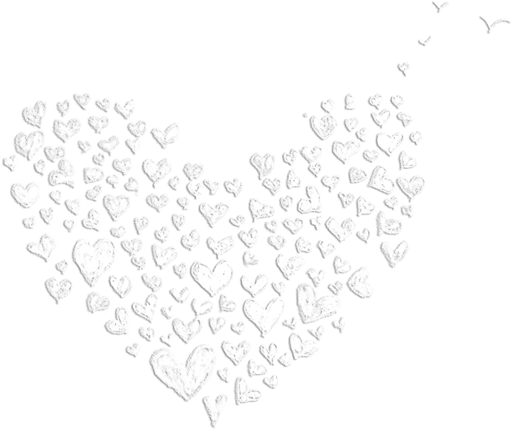 Monochrome_ Heart_ Collage PNG Image