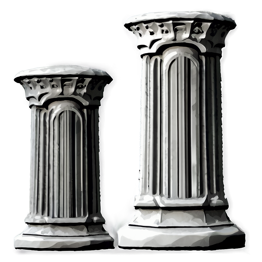 Monochrome Pillar Png 05242024 PNG Image