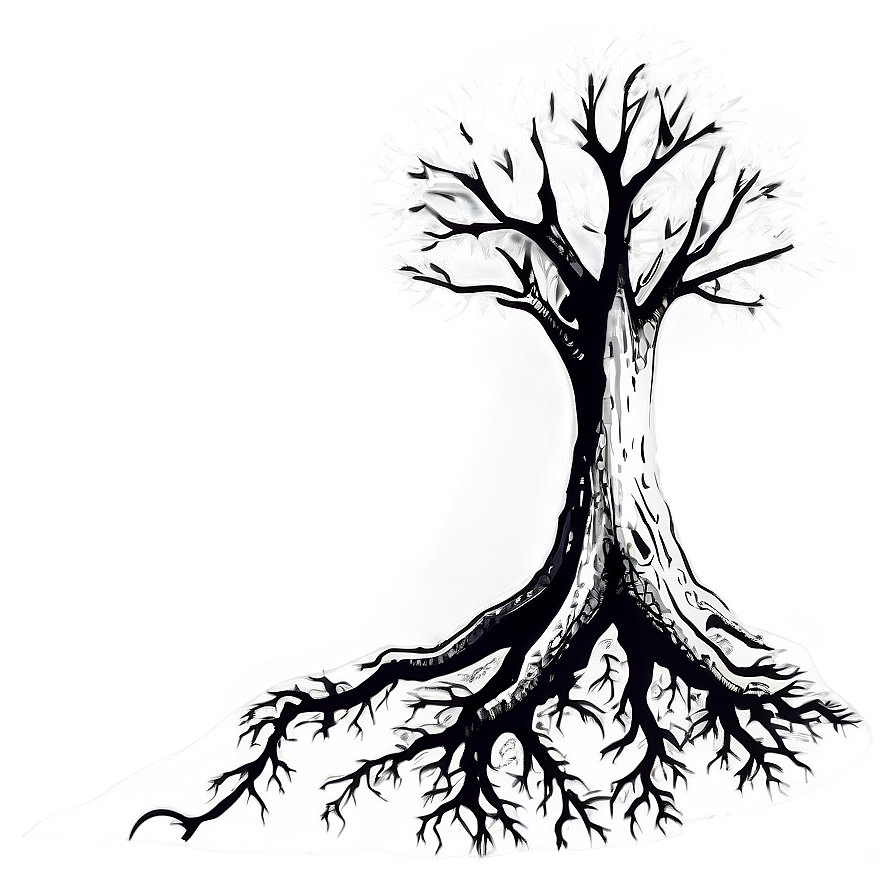 Monochrome Tree Outline Png 06262024 PNG Image