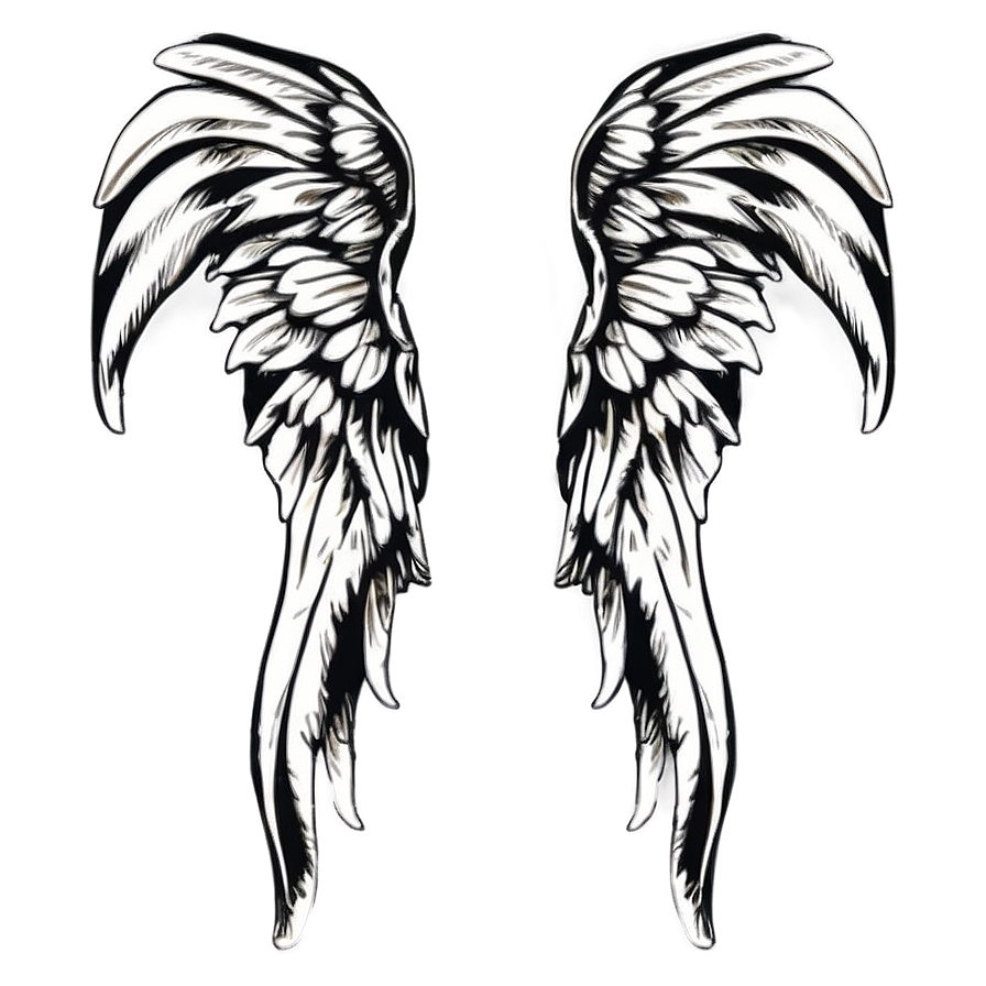 Monochrome Wings Png 05032024 PNG Image