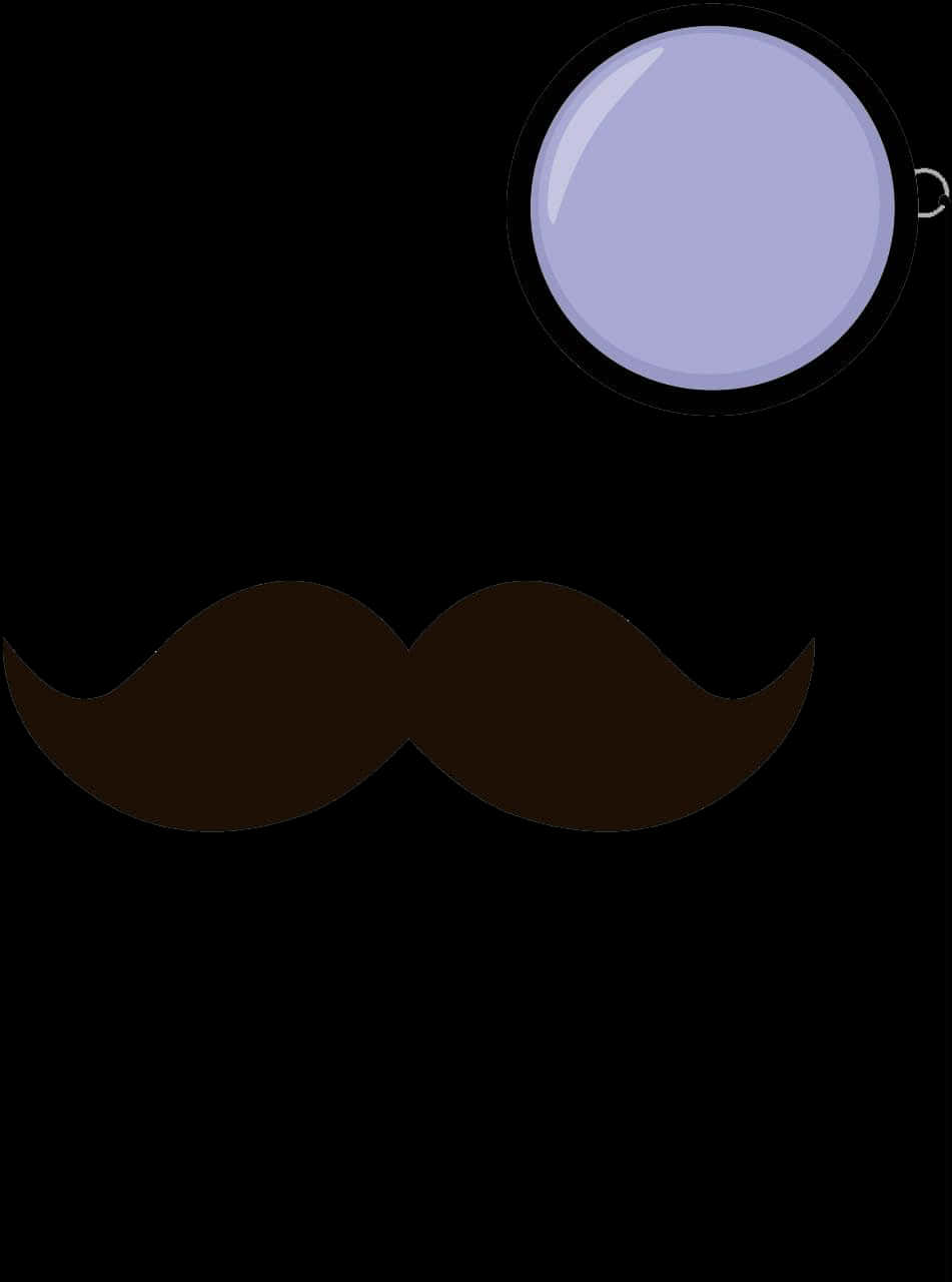 Monocleand Moustache Icon PNG Image