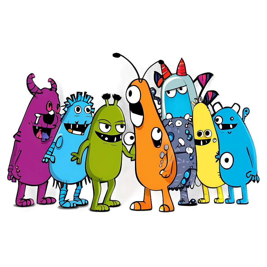 Monster Doodle Png Rbb PNG Image